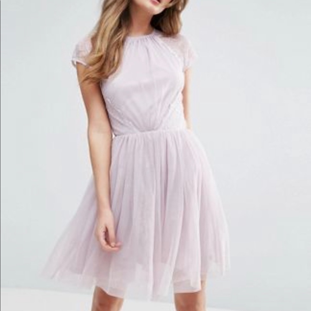 Asos Lace Tulle mini dress